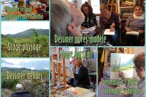 photo STAGES DE DESSIN ET PEINTURE SUR 2 JOURS (portrait ou paysage) 