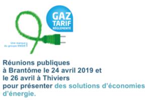 photo Réunions publiques à Brantôme le 24 avril 2019 pour présenter des solutions d’économies d’énergie