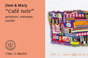 Jiem & Mary | Café noir – Peinture, estampe, textile