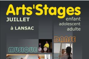Arts'Stages...Adultes et Adolescents dès 13 ans...