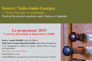 Seurre/Nuits-Saint-Georges, scène baroque et romantique, festival de claviers anciens, entre Saône et vignoble, dégustation