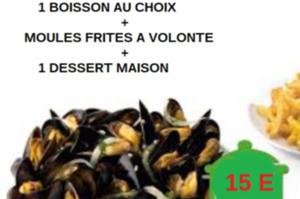 Moules Frites à volonté au RESTO DRIVE-IN