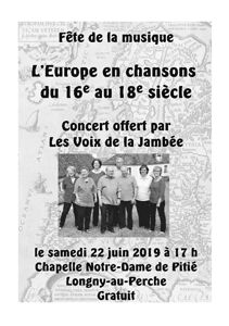 photo L'Europe en chansons du 16ème au 18ème siècle