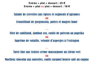 photo Menu spécial fête des mères