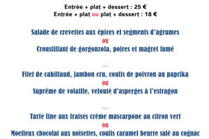 photo Menu spécial fête des mères