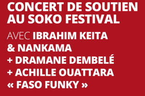 Concert de soutien au Soko Festival avec Ibrahim Keita