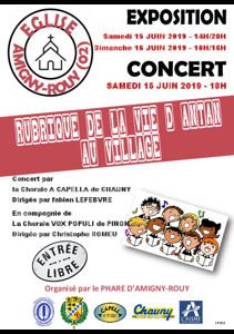 Concert et exposition photos anciennes