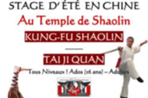 Stage de Taï Ji Quan et Kung Fu Shaolin en Chine
