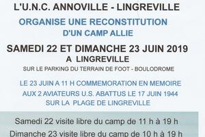 photo RECONSTITUTION D'UN CAMP ALLIE