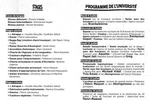 photo Université occitane de Laguépie (14 stages)