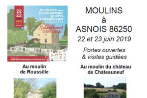photo Portes ouvertes & visites guidées - Au moulin de Roussille et celui du château de Châteauneuf