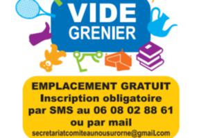 vide grenier gratuit et fête communale