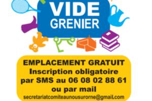 Vide grenier gratuit et fête communale