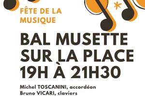 Bal musette : accordéon et claviers dans le cadre de la fête de la musique