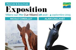 photo Expo peinture et sculpture Nicole Cordillet, Grégoire et Alain Caillavet et Ctelle