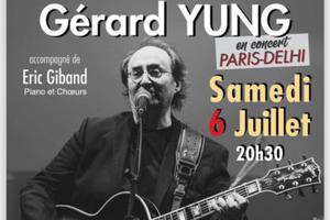 Concert de Gérard Yung le 6 juillet à 20h30