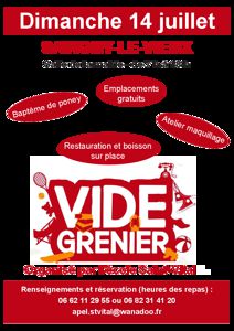 Vide-grenier école Saint Vital