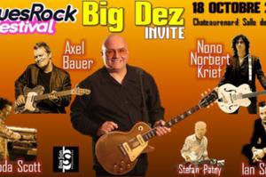 photo Big Dez, Axel Bauer, Nono Krief, Rhoda Scott, Ian Siegal au Blues Rock Festival Châteaurenard