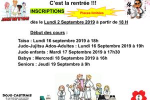 C'est la rentrée au Dojo Castrais!!!