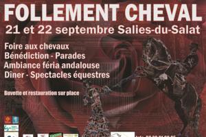 Follement Cheval 8° éd. 2019, 21 et 22 septembre à Salies-du-Salat (31260)