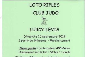 photo Loto rifles organisé par le club de judo de Lurcy-Levis