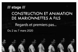 photo Stage : fabrication et animation de marionnettes à fils.