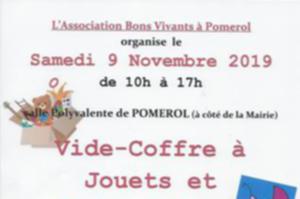 VIDE COFFRE à JOUETS et PUERICULTURE