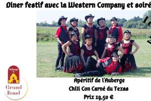 photo Diner festif avec la Western Company et soirée dansante