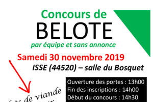 Concours belote par équipe sans annonce