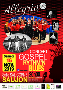 ALLEGRIA - Concert Gospel, Rythm'n Blues et soul music