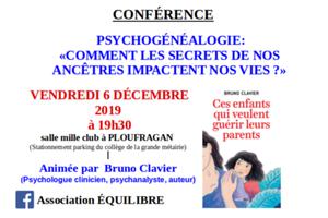 Conférence de psychogénéalogie par Bruno Clavier