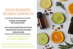 Atelier-Découverte des huiles essentielles