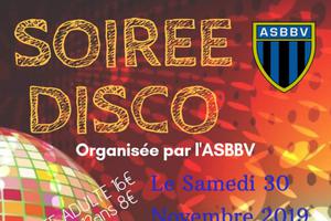 Soirée disco organisée par le club de football de l'asbbv