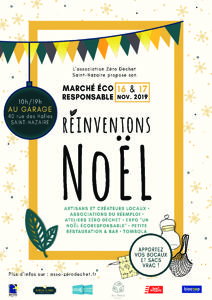 photo Réinventons Noël - marché éco-responsable du samedi 16 novembre 2019 au dimanche 17 novembre 2019 à Saint-Nazaire