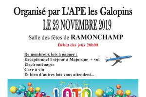 LOTO ANNUEL - APE LES GALOPINS