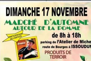 Marché d'automne autour de la pomme