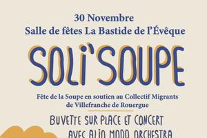photo Soli'soupe Fête de la soupe en soutien au collectifs migrants de Villefranche-de-Rouergue