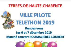 Téléthon - 6 & 7 décembre 2019 - Terres-de-Haute-Charente ville pilote de la Charente!