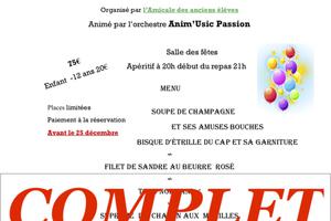 photo REPAS DANSANT REVEILLON DE LA SSYLVESTRE 2019/2020