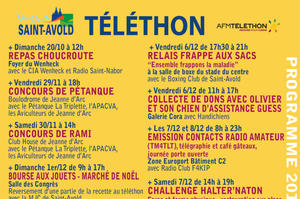 Le Téléthon à Saint-Avold - programme complet