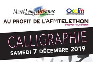 photo Atelier calligraphie au profit du téléthon