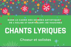 Soirée artistique de St Barthelemy - Chants lyriques pour l'Epiphanie