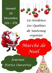 photo Marcher de noel et porte ouverte