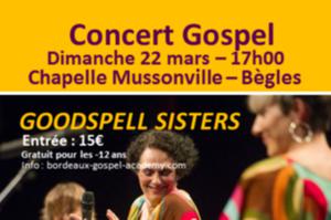 Concert Bordeaux Gospel Academy - Goodspell Sisters