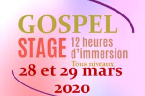 Stage Gospel Immersion -  un Week-End de 12h 