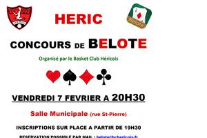 photo Concours de belote du Basket Club Héricois