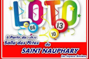 GRAND ET SUPERBE LOTO à SAINT NAUPHARY Le 23/02/2020