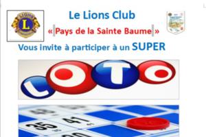 GRAND LOTO du LIONS CLUB du 8 mars 2020 à ROQUEVAIRE