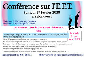 photo CONFERENCE SUR L'E.F.T. - Technique de libération des émotions, du stress, des peurs et tellement +++