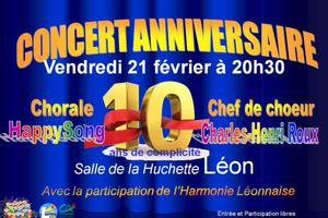 photo Concert anniversaire HAPPYSONG